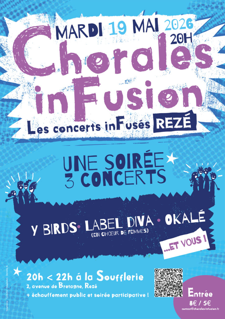 Affiche Concert inFusés numéro 1 Y Birds Label Diva Okalé